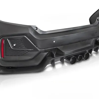 Zderzak tylny SPORT Honda Civic X Hatchback 2016-2021 z dyfuzorem kompletny zestaw
