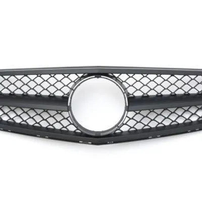 Grill mercedes w204 07-14 matt black look c63