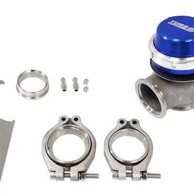 Wastegate zewnętrzny TurboWorks 40mm 0,5 Bar V-Band Blue