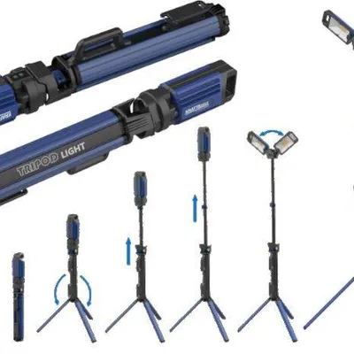 Lampa na stojaku 5000 lm 2 x 21700 4000 mah kd1265
