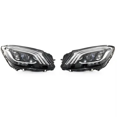 Zestaw Lamp Halogenowych Black MERCEDES S-Class W222 przed liftem 2014-2017