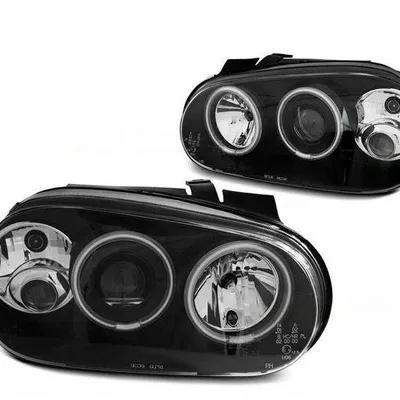 Lampy Vw Golf IV 4 97-03 ringi ccfl halogeny black