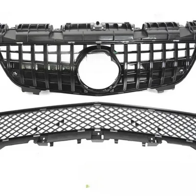 Grill sport glossy black mercedes slk r172 11-15