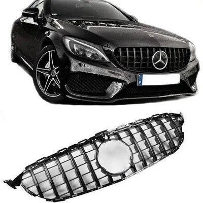 Grill mercedes w205 14- look amg gtr panam. 360° b