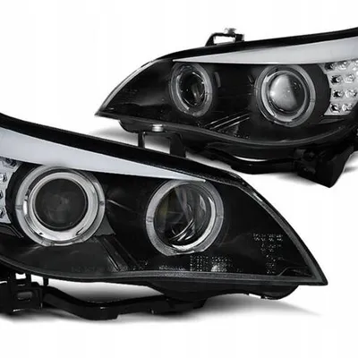 Lampy Xenon black ringi led do BMW E60 e61 05-07