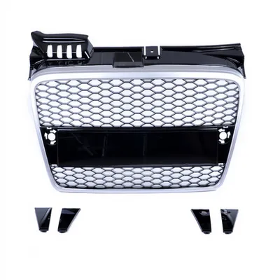 Grill sportowy Silver & Gloss Black AUDI A4 B7 2004-2008