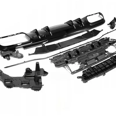 Dyfuzor Sport Czarny Połysk Do Mercedes W205 18-