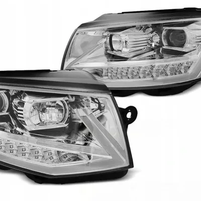 Lampy Reflektory Vw T6 15- Chrome Tube Led Drl Dts