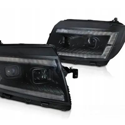 Reflektory Tube Led Black Do Vw Crafter Ii 2017-