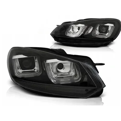 Lampy Reflektory Vw Golf Vi 6 08-12 Black Led Drl