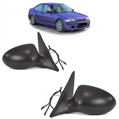 Zestaw sportowych lusterek podgrzewanych elektrycznie BMW 3 E46 1998-2005