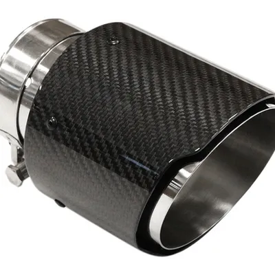 Końcówka tłumika 101mm wejście 70mm Carbon Gloss