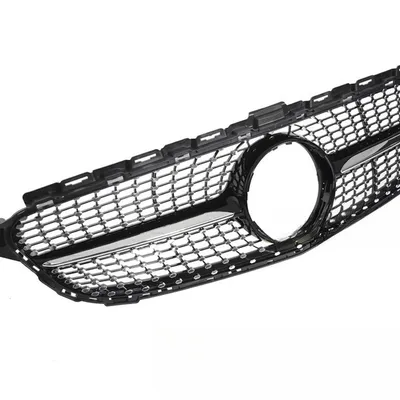Grill Mercedes C-Klasa W205 / S205 / C205 / A205 2014–2018 Diamond Black Chrome