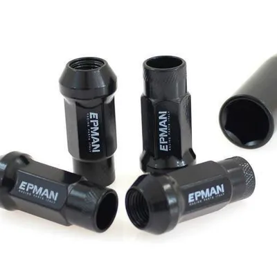 Nakrętki M12x1.5 Stal 48mm EPMAN Black Stożek