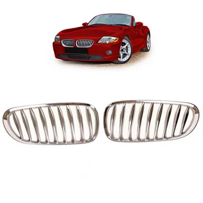 Grill sportowy pojedyncze żeberka All Chrome BMW Z4 E85 Z4 E86 2002-2009