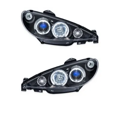 Zestaw Lamp Halogenowych Projector Black PEUGEOT 206 CC SW 1998-2012