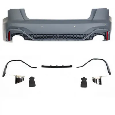 Tylny zderzak sport zestaw z dyfuzorem + Pipes AUDI A7 przed liftem 2019-obecnie