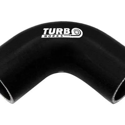 Kolanko 90st TurboWorks Black 102mm