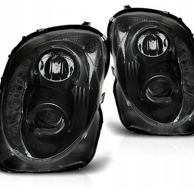 Lampy reflektory alfa romeo mito black led drl