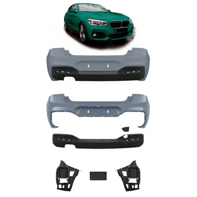 Tylny zderzak sport PDC zestaw z dyfuzorem BMW 1 F20 F21 Facelift 2015-2019