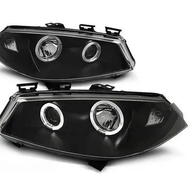 Lampy Przednie Renault Megane II 02-05 Ringi Black