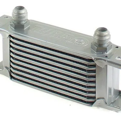 Chłodnica Oleju TurboWorks Slim Line 10-rzędowa 140x75x50 AN8 silver