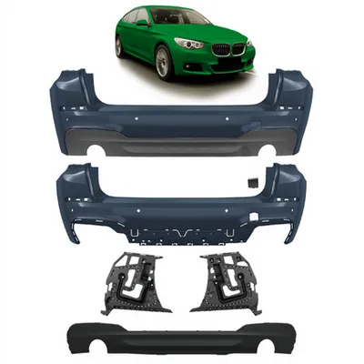 Tylny zderzak sport PDC zestaw z dyfuzorem BMW 5 F07 Facelift 2013-2017