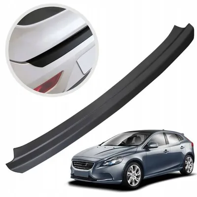 Nakładka listwa ochronna na tylny zderzak do VOLVO V40 2012-2019 | ABS