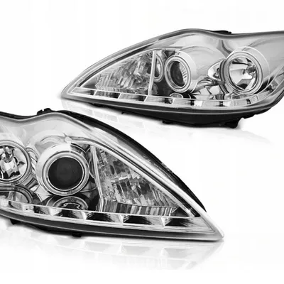 Lampy Ford Focus Ii Mk2 08-10 Ringi Ccfl Chrome