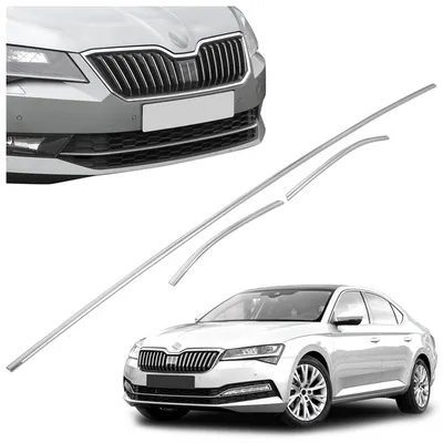 Listwy atrapy zderzaka przedniego Skoda Superb PRE-FL 2015-2019