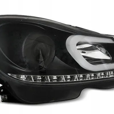 Lampy przednie Mercedes C W204 11-14 BLACK TUBE LI