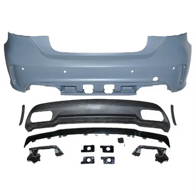 Tylny zderzak sport PDC zestaw z dyfuzorem MERCEDES A-Class W176 przed liftem 2012-2015