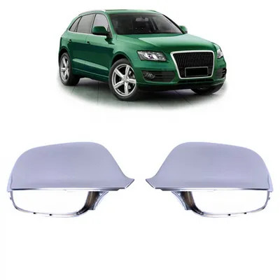 Zestaw osłon lusterek bocznych Matt Silver Lane Assist AUDI Q5 Q7 2009-2016