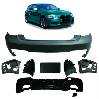 Tylny zderzak sport zestaw z dyfuzorem BMW 1 F20 F21 przed liftem 2011-2015