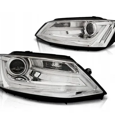 Lampy reflektory VW Jetta vi 11- chrome led drl