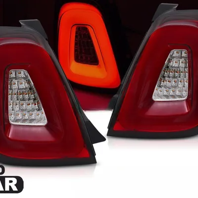 Lampy Tylne Diodowe do Fiat 500 15-20 red LED bar