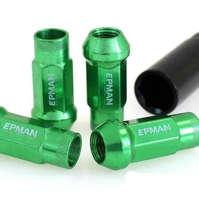 Nakrętki M12x1.25 Stal 48mm EPMAN Green Stożek