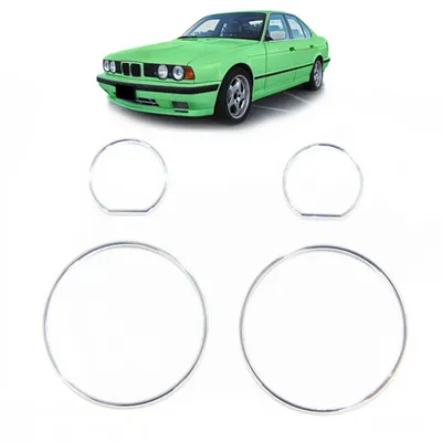 Dekory deski rozdzielczej Chrome BMW 5 E34 1989-1995