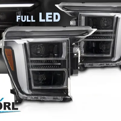 Lampy przednie reflektory full led drl ford f150 mk14