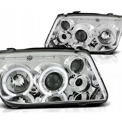 Reflektory przednie VW Bora CHROM RINGI