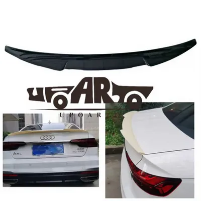 Lotka Lip Spoiler Gloss Black AUDI A4 B9 2019-obecnie