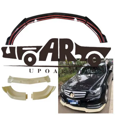 Dokładka przedniego zderzaka Gloss Black MERCEDES C-Class W204 C204 S204 Facelift 2011-2014