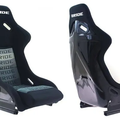Fotel sportowy EVO Welur Bride Black Grey