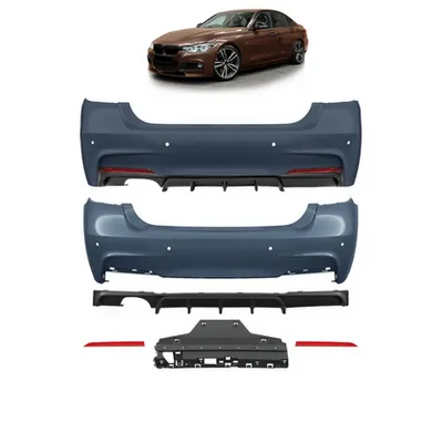 Tylny zderzak sport PDC zestaw z dyfuzorem BMW 3 F30 2012-2018