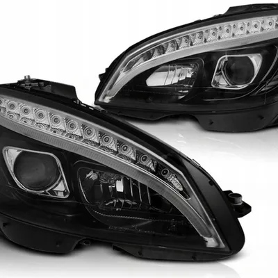 Lampy Mercedes W204 C-klasa 07-10 Black Led