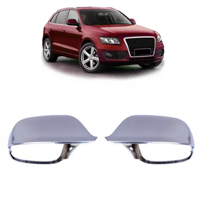 Zestaw osłon lusterek bocznych Matt Silver AUDI Q5 Q7 2009-2016