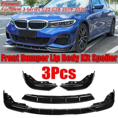 Spliter bmw g20 19- abs czarny połsyk trzy czesci