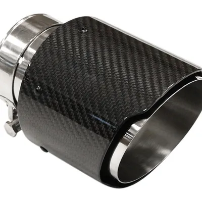 Końcówka tłumika 114mm wejście 76mm Carbon Gloss