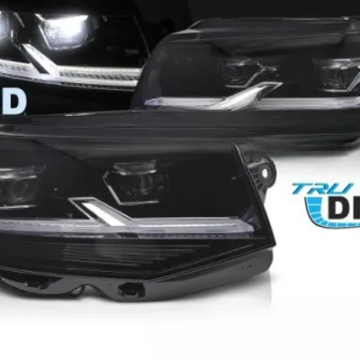 Reflektory lampy przednie DIODOWE LED VW T6 DRL