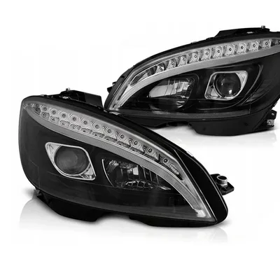 Lampy Mercedes W204 C-klasa 07-10 Black Led Dts